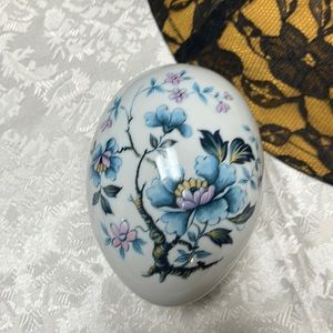 Limoges France Mark Floral Oval Egg